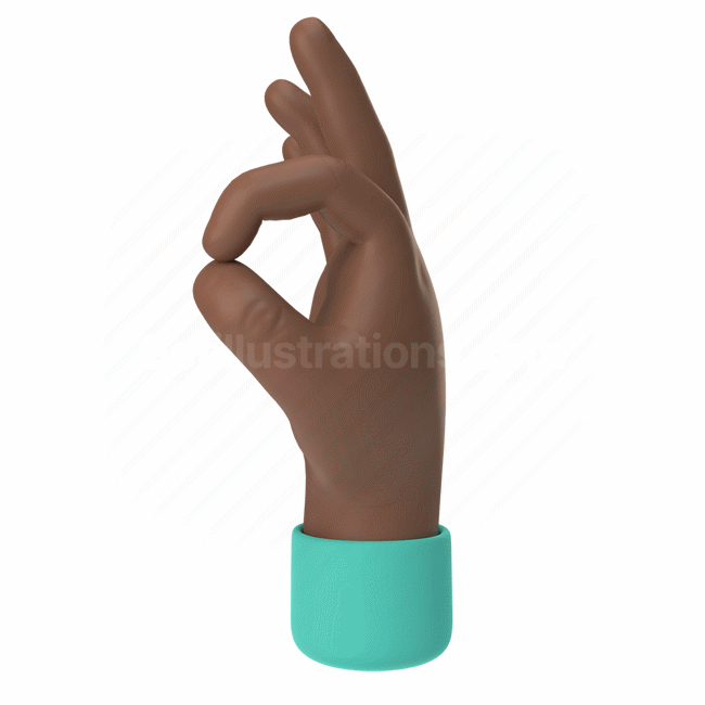 emoticon, emoji, sticker, gesture, ok, hand, dark